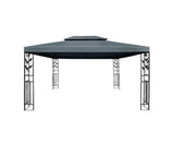 4m x 3m Temporary Garden Gazebo - Black / White