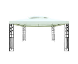 4m x 3m Temporary Garden Gazebo - Black / White