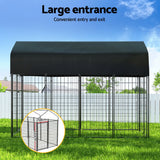 Large shaded dog kennel play pen with free delivery