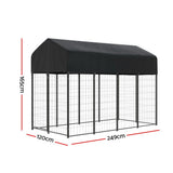 Large shaded dog kennel play pen with free delivery