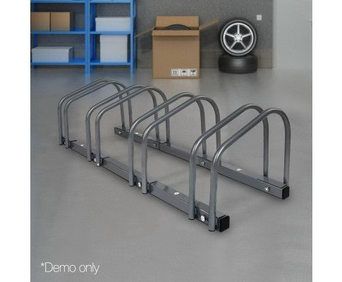 Silver Bike Stand Storage -  with Free Shipping