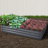 Galvanised Steel Raised Garden Bed Instant Planter 210 x 90 Aluminium