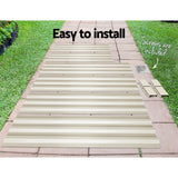 Set of 2 120 x 90cm Raised Garden Bed - Cream