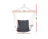 Hammock Swing Chair Grey With Pillow with Free Delivery