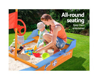 Timber Pirate Ship Boat Sandpit with Free Shipping
