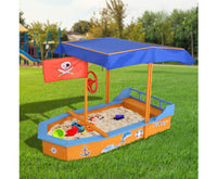 Timber Pirate Ship Boat Sandpit with Free Shipping