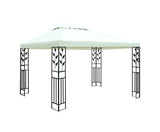 4m x 3m Temporary Garden Gazebo - Black / White